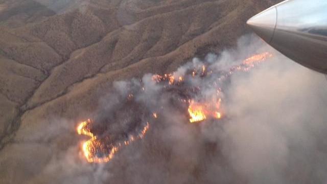 Lightning-caused wildfire has burned about 8,000 acres near Bisbee